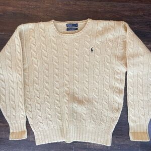 Polo by Ralph Lauren Cream Cable Knit Sweater